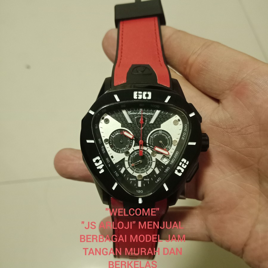 New JAM TANGAN PRIA TORINO LAMBORGHINI PREMIUM JAPAN QUARTZ Garansi 1th