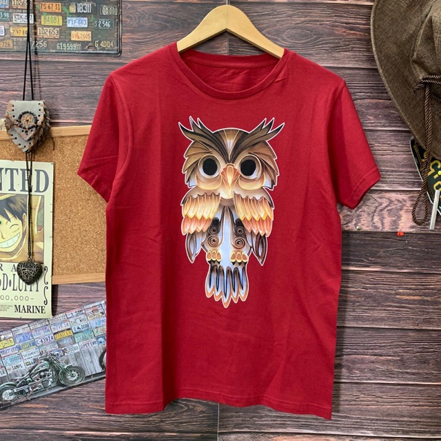  Kaos  distro motif  owl cute neo kaos  burung  hantu  kaos  owl 