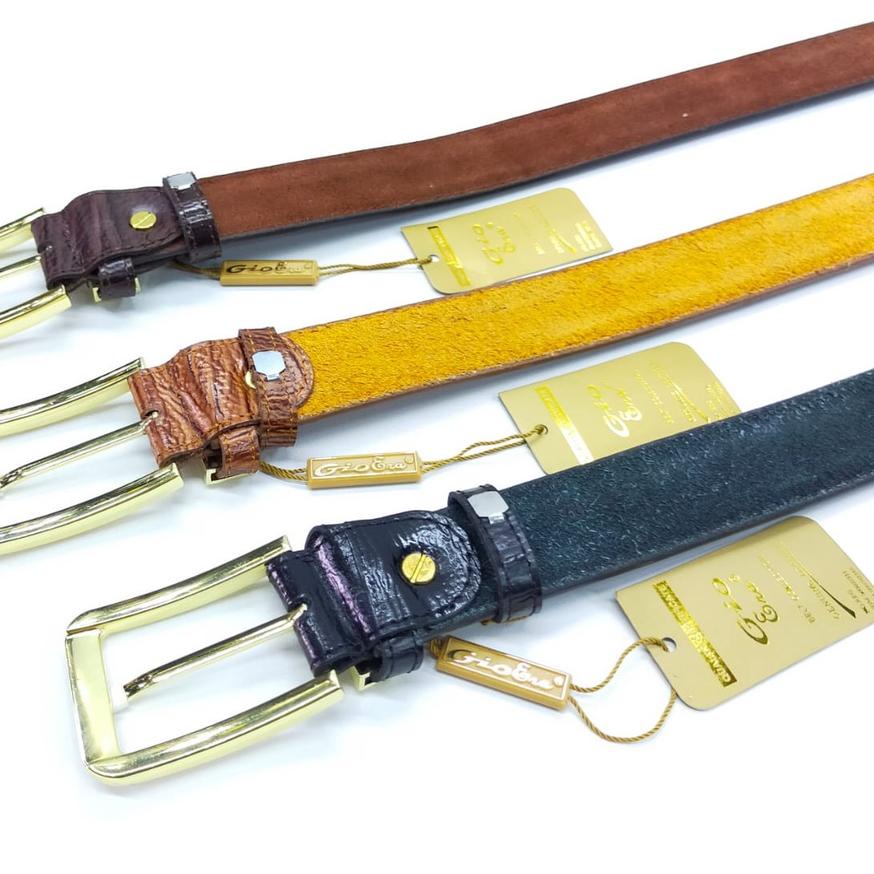 *Promo* Ikat Pinggang Pria Sabuk Kulit Gesper Klasik Gio 2000 Termurah