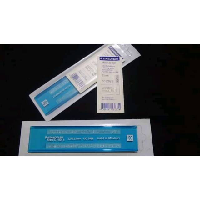 Steadtler Penggaris Sablon/Mal huruf 2.5 mm