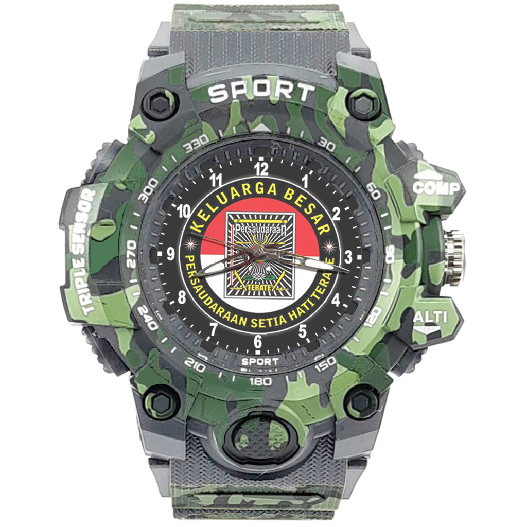 {Istimewa} Jam Tangan PERSAUDARAAN SETIA HATI TERATE - SH 18 Abu Army Water Resistant