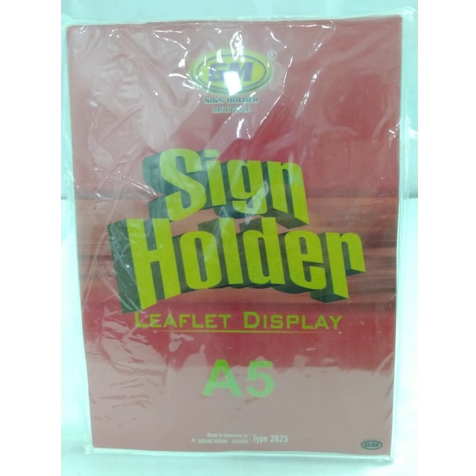

SIGN HOLDER / DISPLAY ACRYLIC GM 2623 A5 (15X20)