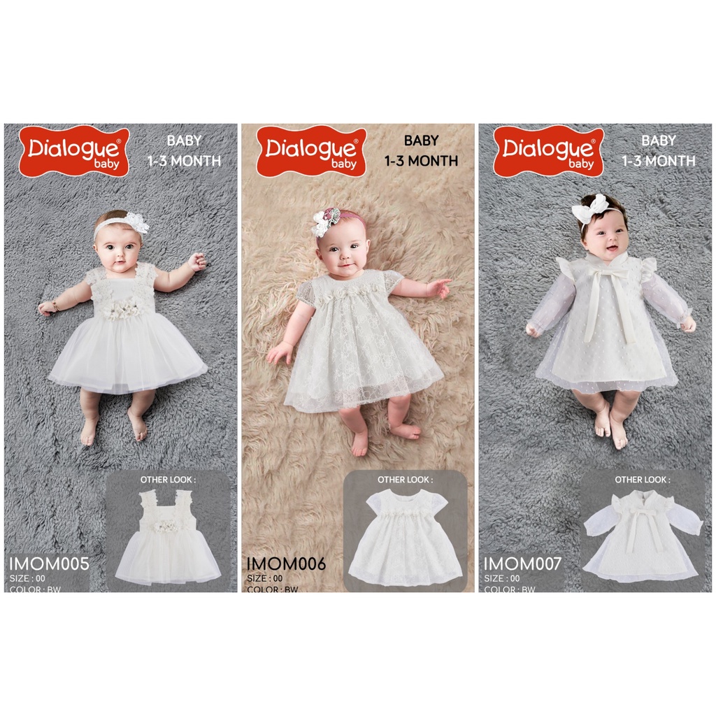 Dialogue Baby Dress Premium | Gaun Bayi