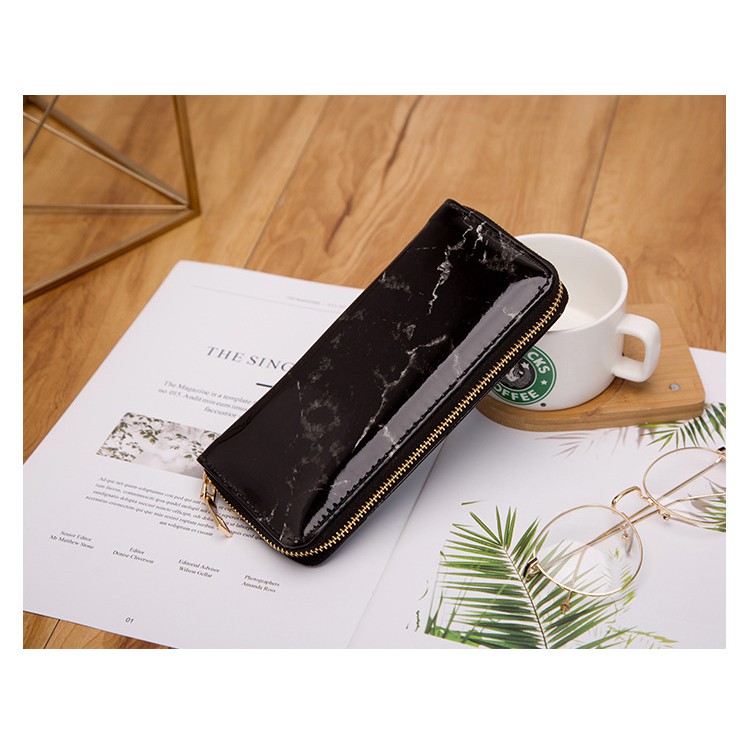 LUXTHER - LONG WALLET MARBLE LEATHER / DOMPET PANJANG / DOMPET WANITA