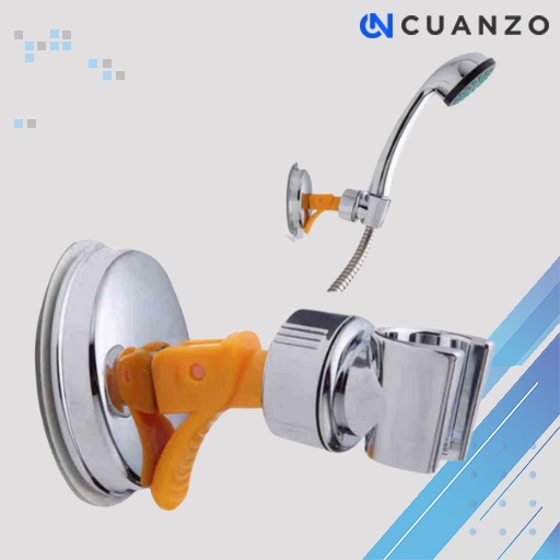 Suction Clamp Holder Shower Mandi / Holder Shower Kamar mandi tempel Dinding Kuat Fleksibel Staenlis Stainless Steel Anti Karat / Gantungan Shower Simple Adjustable / Tempat Cantolan Dudukan Kepala Sower Selang Mandi Awet / Gagang Shower Metal Murah Ori