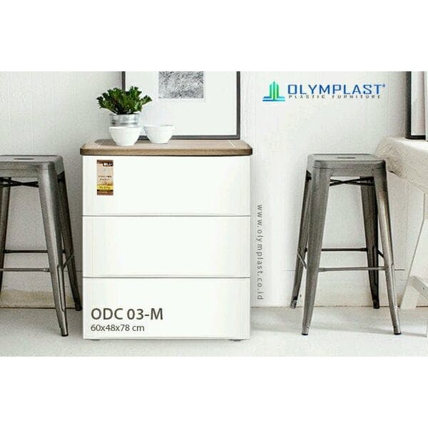 LEMARI PLASTIK 3 SUSUN OLYMPLAST ODC 03-M