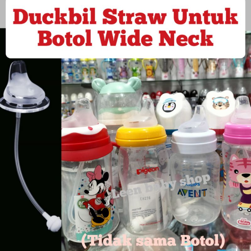 Dot Sippy Cup Dengan Sedotan Untuk Botol Wide Neck(Tanpa botol)