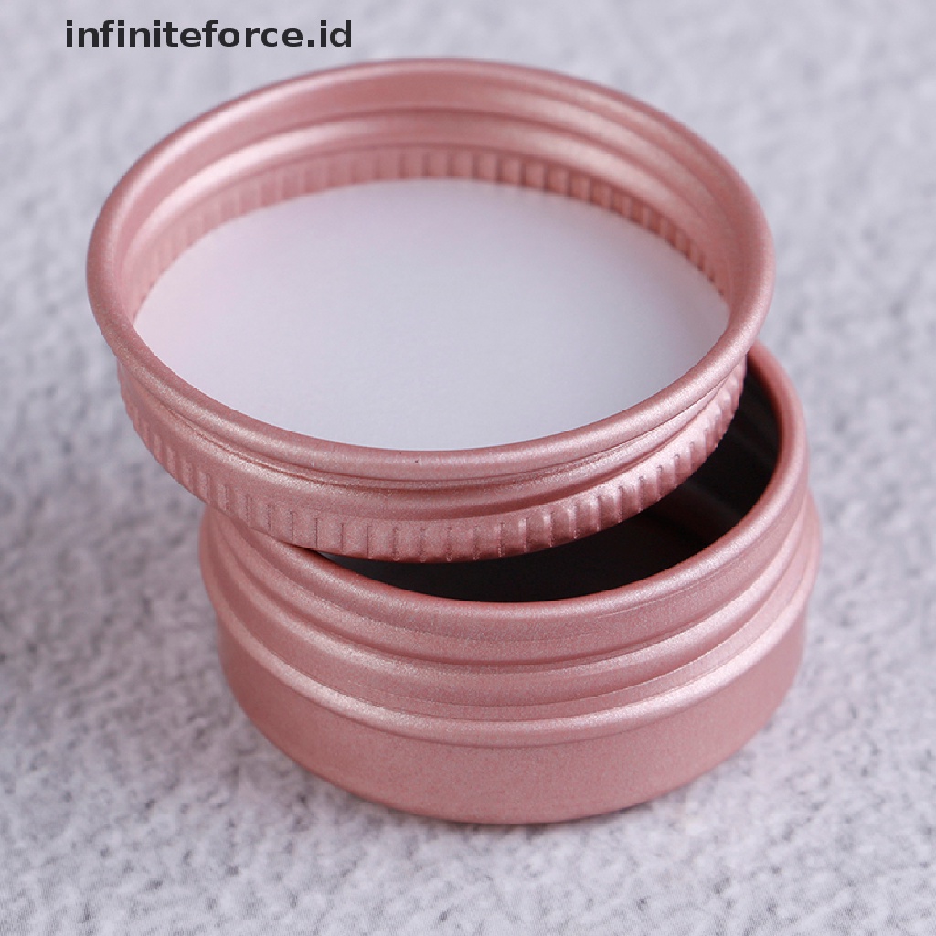 Infiniteforce.id 10pcs / Set Toples Kosong Bahan Aluminum Untuk Krim Wajah / Kosmetik / Makeup