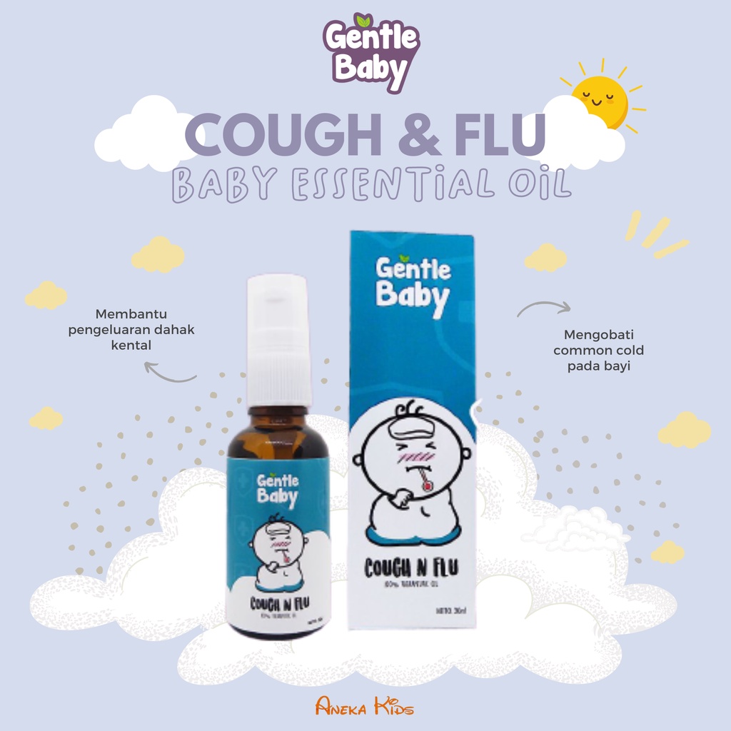Gentle Baby - Cough & Flu Essential Oil Minyak Bayi Obat Batuk Pilek Flu