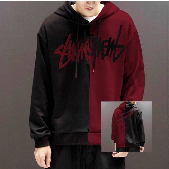 TOTOTAshop.Sweater hoodie HOGAN,(2 ukuran)Bahan banyterry premium,motif sablon halus.real pict