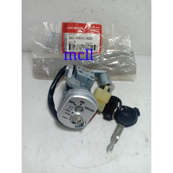KUNCI KONTAK SET SUPRA X 125 07 BATMAN INJEKSI ORIGINAL 35010-KVL-N20