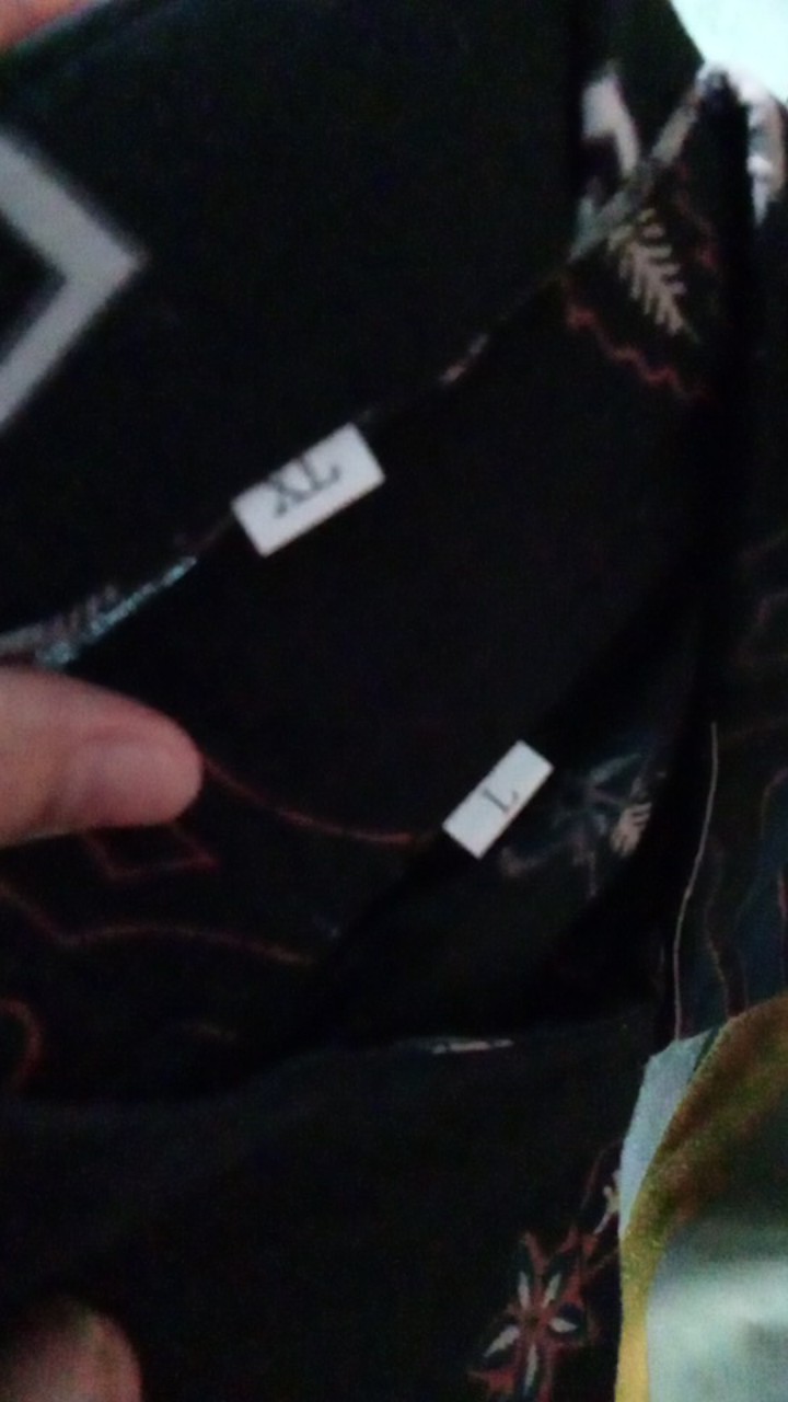 Kemeja Batik Pria Lengan Panjang Size M L Xl Xxl  Bswart Batik Hrb026 Kenongo Hem Panjang Padi