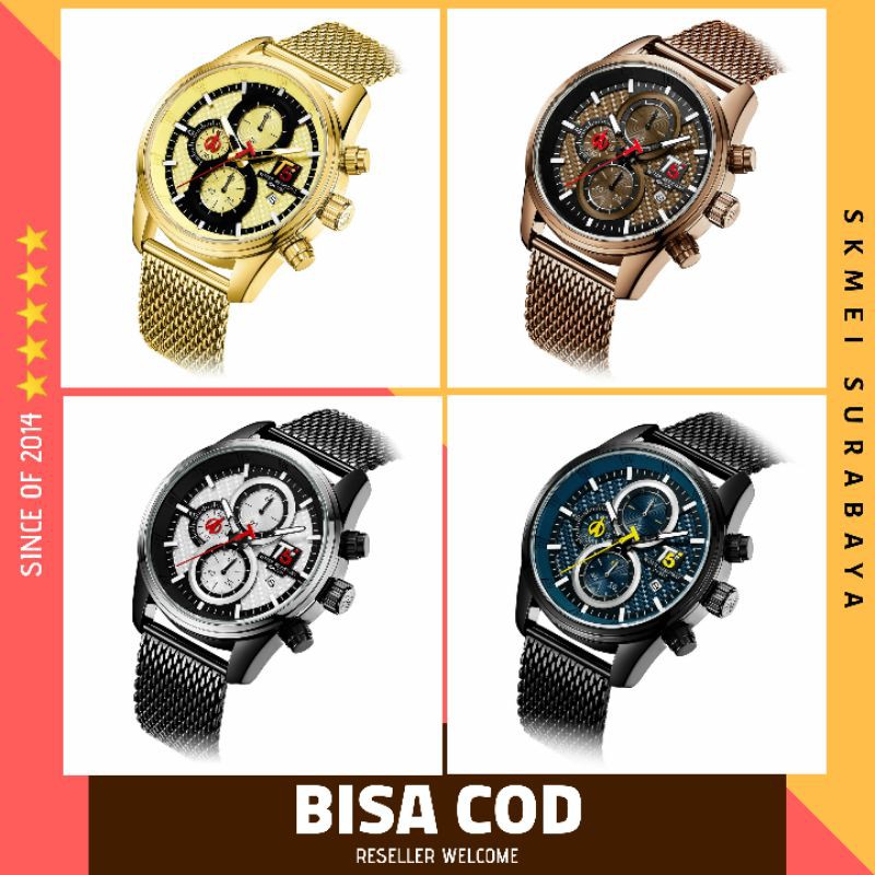 T5 H3721 JAM TANGAN PRIA ANTI AIR ORIGINAL