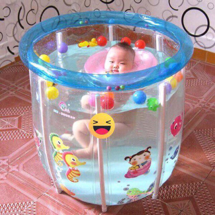 Baby Spa Baby Flow|Kolam Bayi Baby Spa|Baby Flow Blue Deluxe 80x78|Kolam Renang Bayi Transparan|Kola