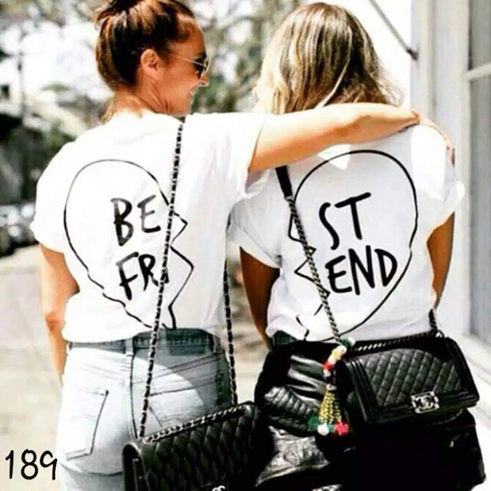 Kaos Polos Baju Couple Pasangan Teman Wanita Cewek Putih Js 00189 Shopee Indonesia