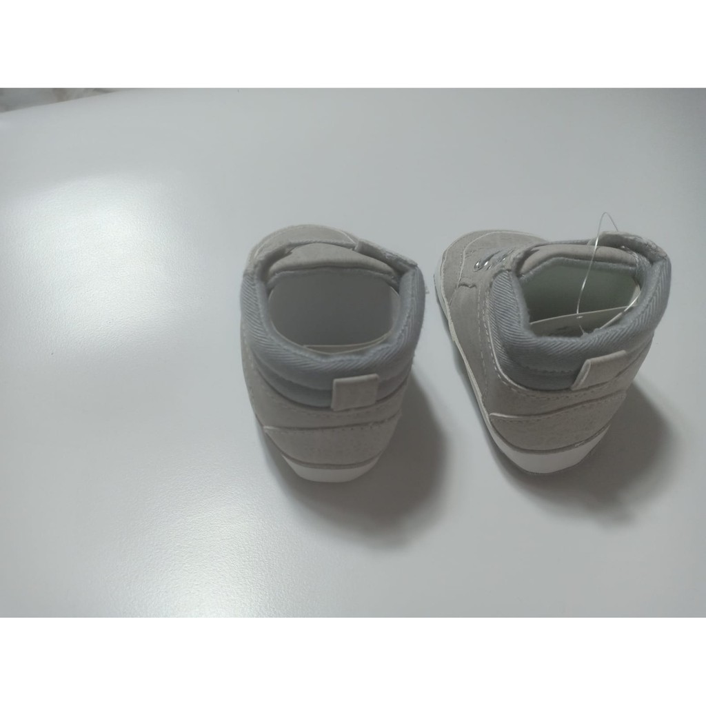 Sepatu Bayi Laki Laki Prewalker Bayi Import Premier Grey