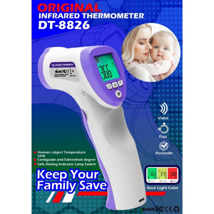 INFRARED THERMOMETER/TERMOMETER INFRARED/TERMOMETER GUN TEMBAK