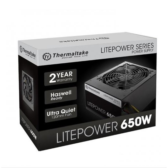 Power supply gaming thermaltake 650w ATX litepower fan 12cm active pfc for Pc cpu Ltp-0650p-2 - Psu 650 watt