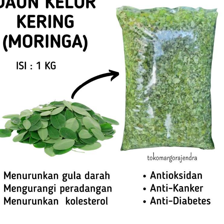 

(E7C➞) PROMO Daun Kelor Kering 1kg Murni 100% Daun Moringa Murah YL84 (Terkini)