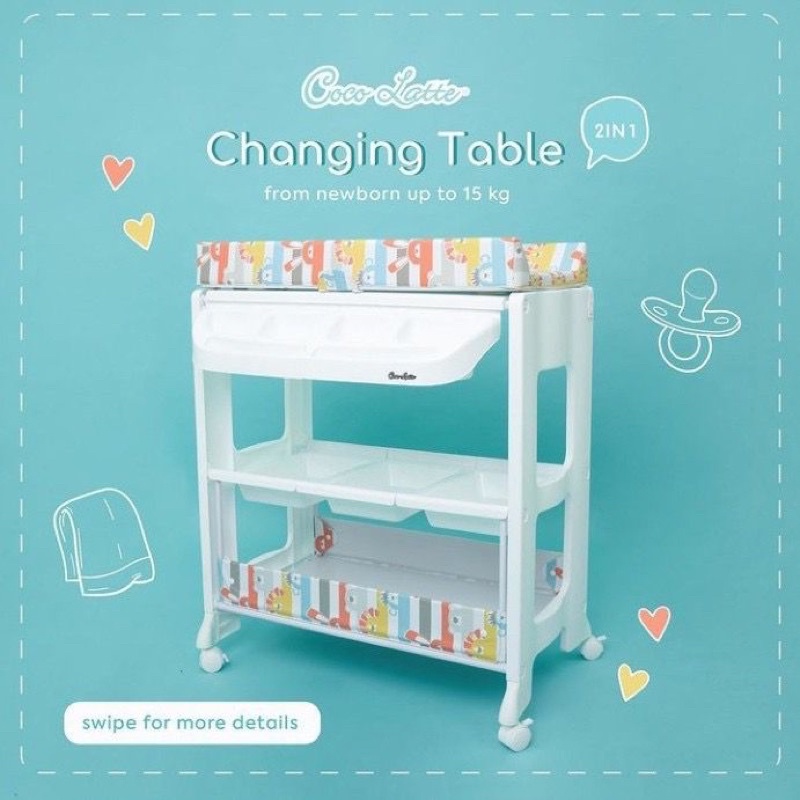 COCOLATTE BABY TAFEL / CHANGING TABLE BAK MANDI BABY