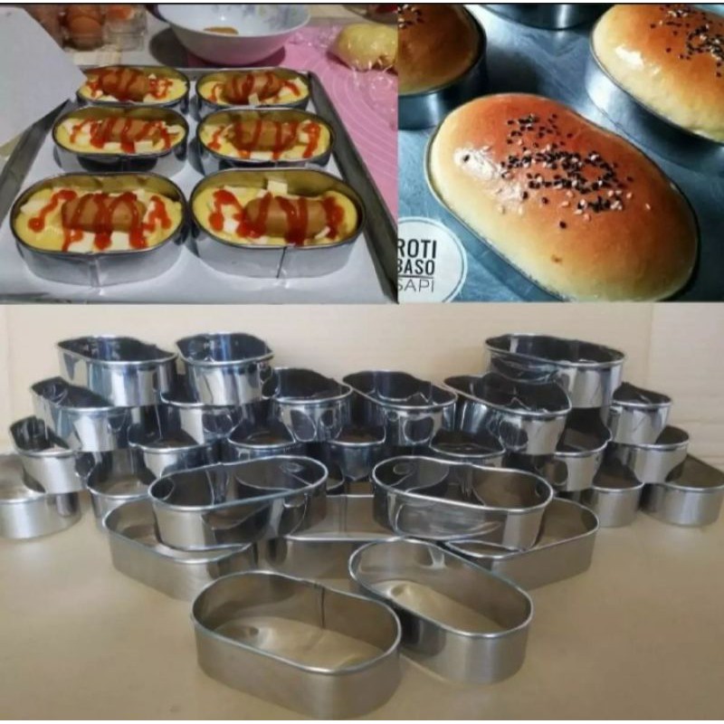 Ring Roti / Ring Hotdog / Roti Manis Bentuk Oval &amp; Bentuk Karakter