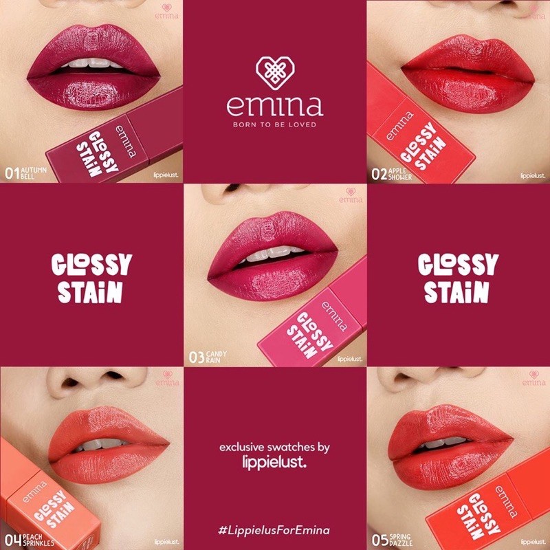 Jual Emina Glossy Stain 3 g ORIGINAL ( Lip Tint Gloss ) Shopee Indonesia