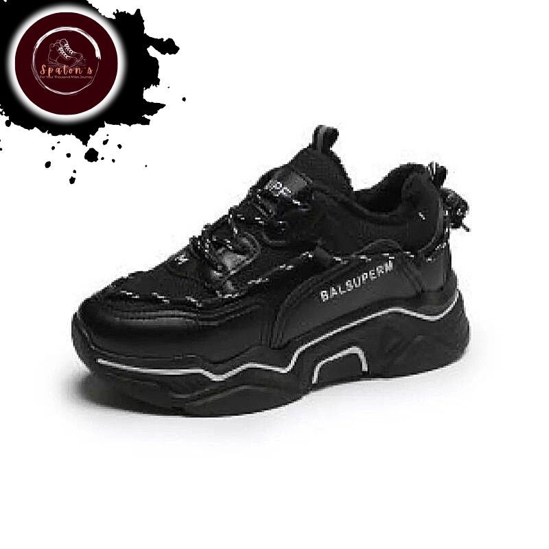 Sepatu Sneakers Wanita Korea Style Putih Hitam Terbaru Sepatu Cewek Kekinian Sepatu Olahraga Running Sport Wanita Murah Spatu Sneakers Sneaker Wanita Cewek Cewe Korea Korean Style Hitam Putih Fashion Perempuan Terlaris Terkini Kekinian Terbaru-3