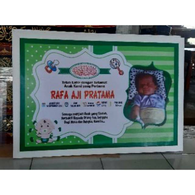 Pigura Nama Bayi Cetak Shopee Indonesia