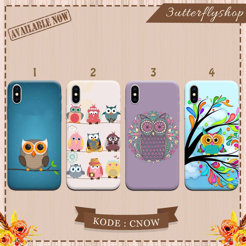 Owl Cute casing case HP xiaomi samsung iphone oppo vivo realme redmi meizu