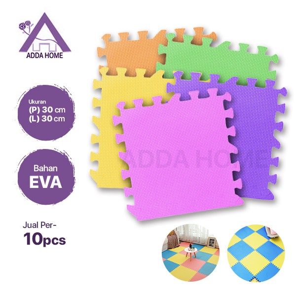 Adda Home - Playmat Bahan Eva Mat Matras Alas Lantai Warna Polos 30x30cm