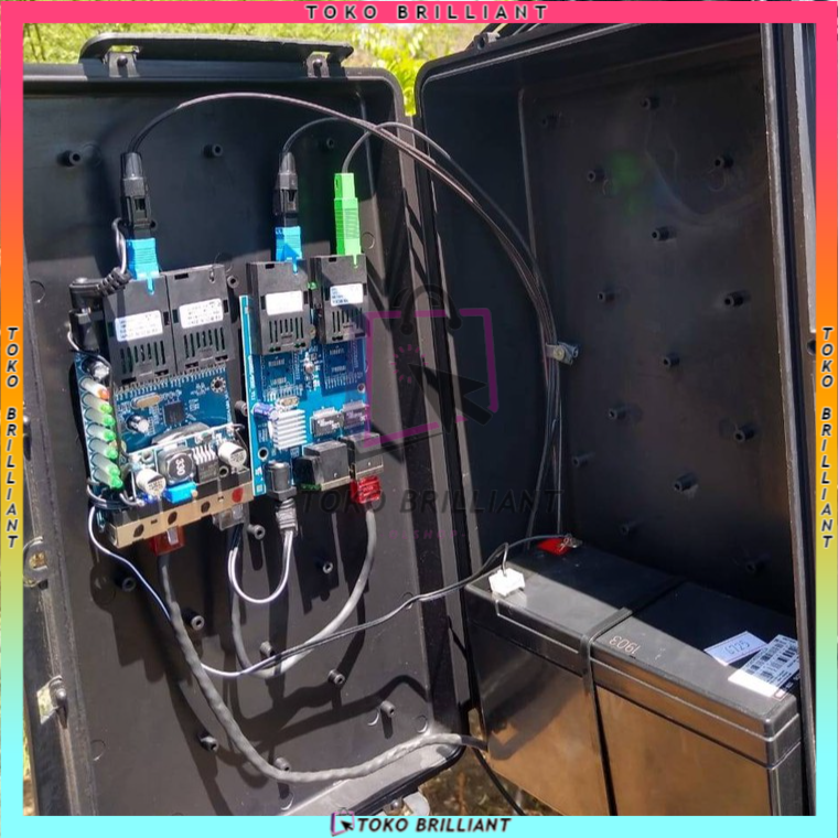 【Support POE】2F4E PCBA Media  Konverter Fiber Optic Sc Ethernet Single Mode Optikal 10/100m 5V-12V
