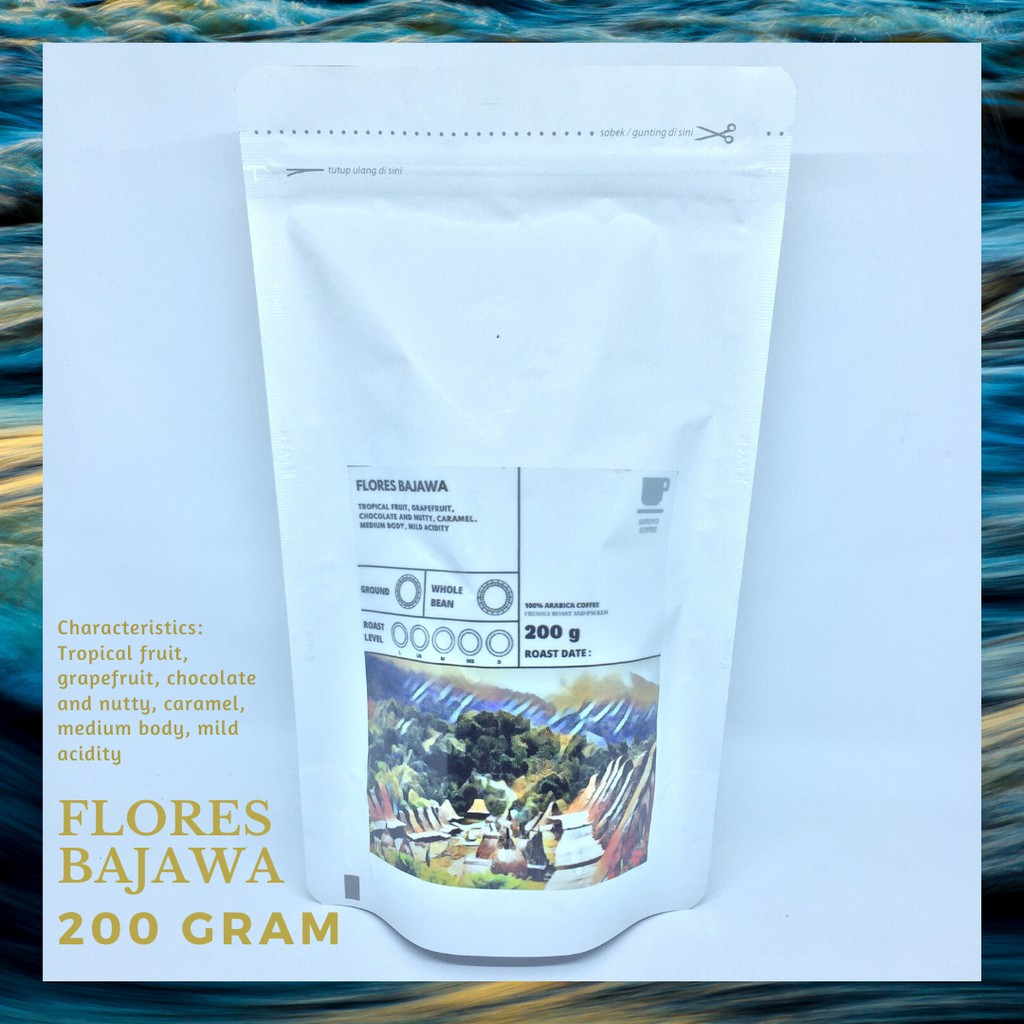 

SUTOYO COFFEE – Kopi Arabika Flores Bajawa 200 Gram by Sutoyo Coffee | Single Origin | Roast Beans