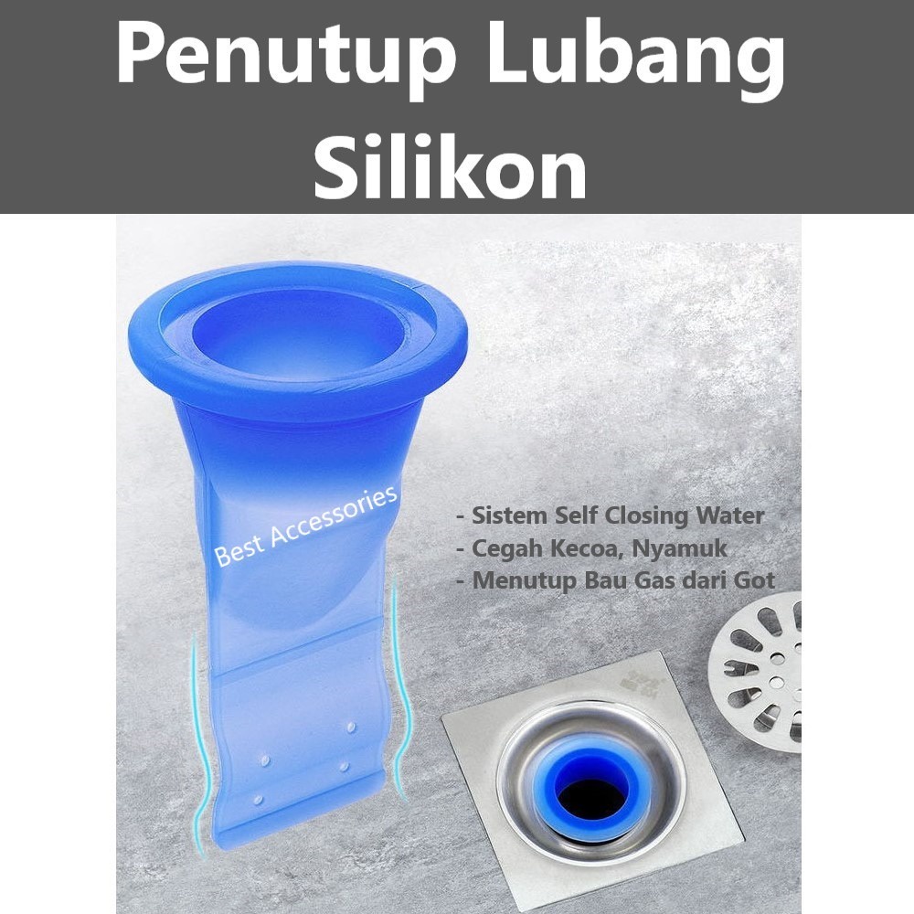 Silikon Penutup Lubang Saluran Pipa Anti Nyamuk Kecoa Bau 682