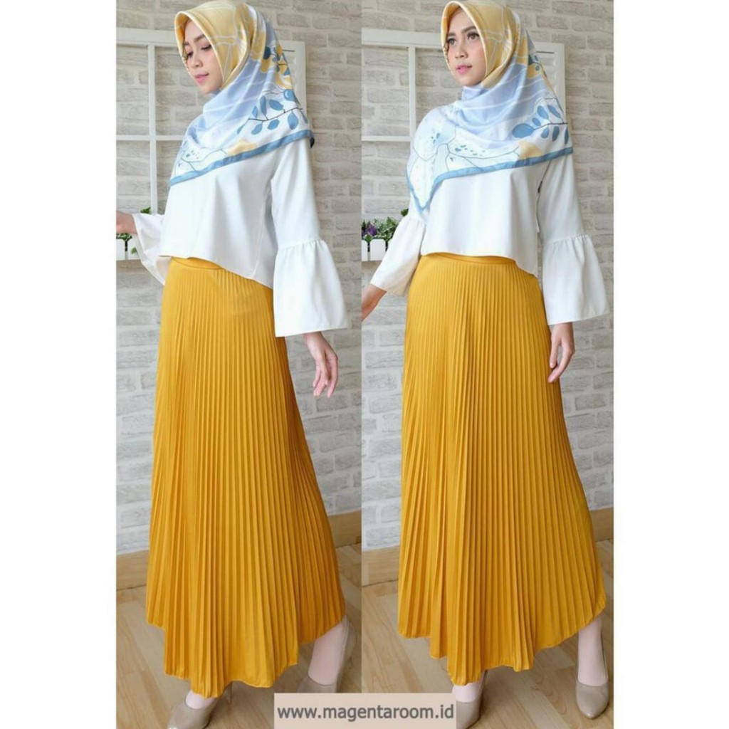 Rok plisket murah warna kumplit (BISA BAYAR DITEMPAT)