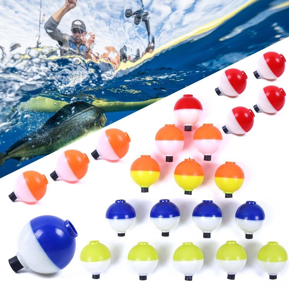 Preva 5pcs Bola Pelampung Pancing High Quality Putih Merah Hot Bubble Floats Tackle