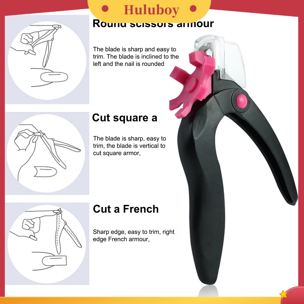 Huluboy Huluboy♡ Gunting Kuku Palsu Desain Ergonomis Anti Oksidasi Untuk Salon