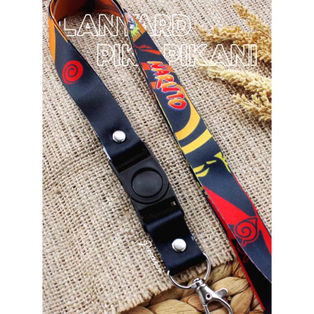Lanyard / Gantungan HP / Gantungan ID Multifungsi Anime Naruto Shippuden RB