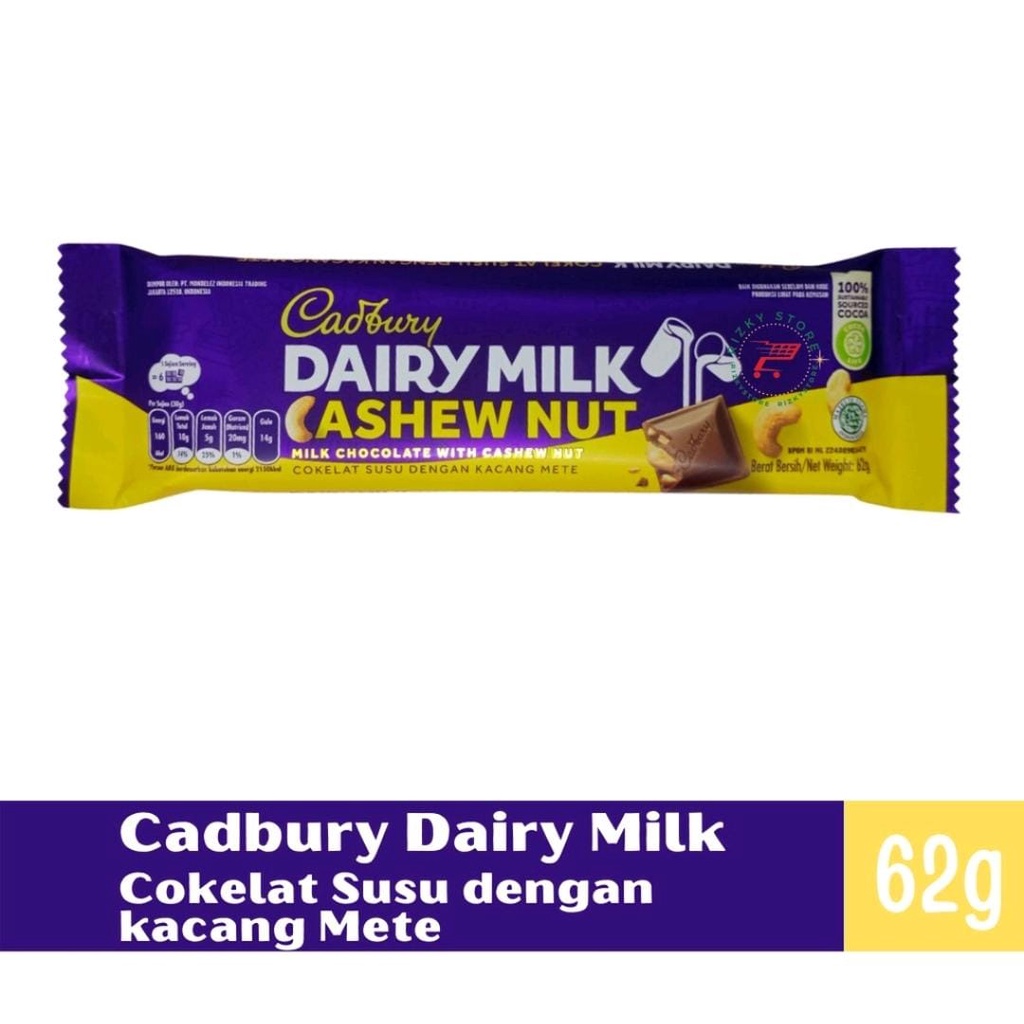 

Cadbury Dairy Milk Chasew Nut 62gr