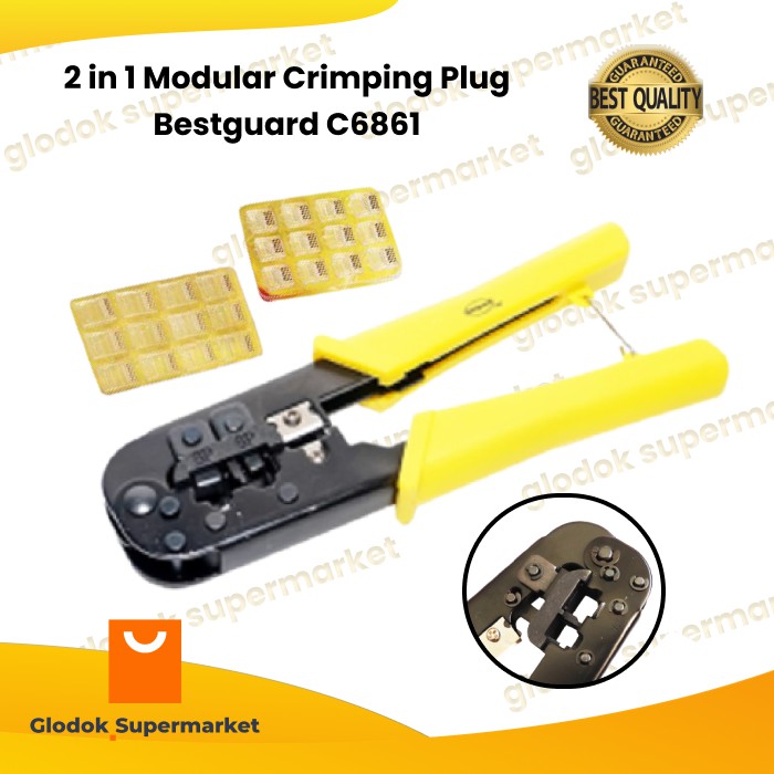 2 in 1 Modular Crimping Plug Bestguard C6861