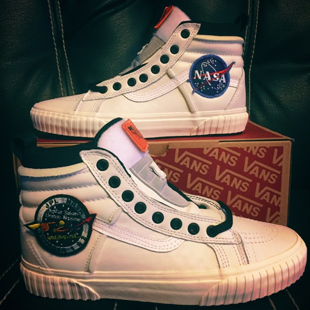 Vans Sk8-Hi x NASA (Space Voyager) True White/marshmallow 46 MTE DX Original BNIBWT