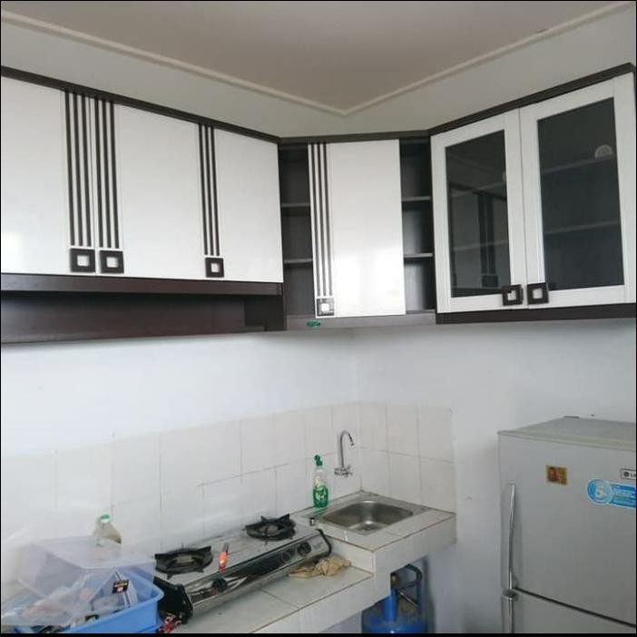 Produk Terbaik - Kitchen Set Atas 6 Pintu L / Rak Piring / Lemari Gantung Minimalis 316
