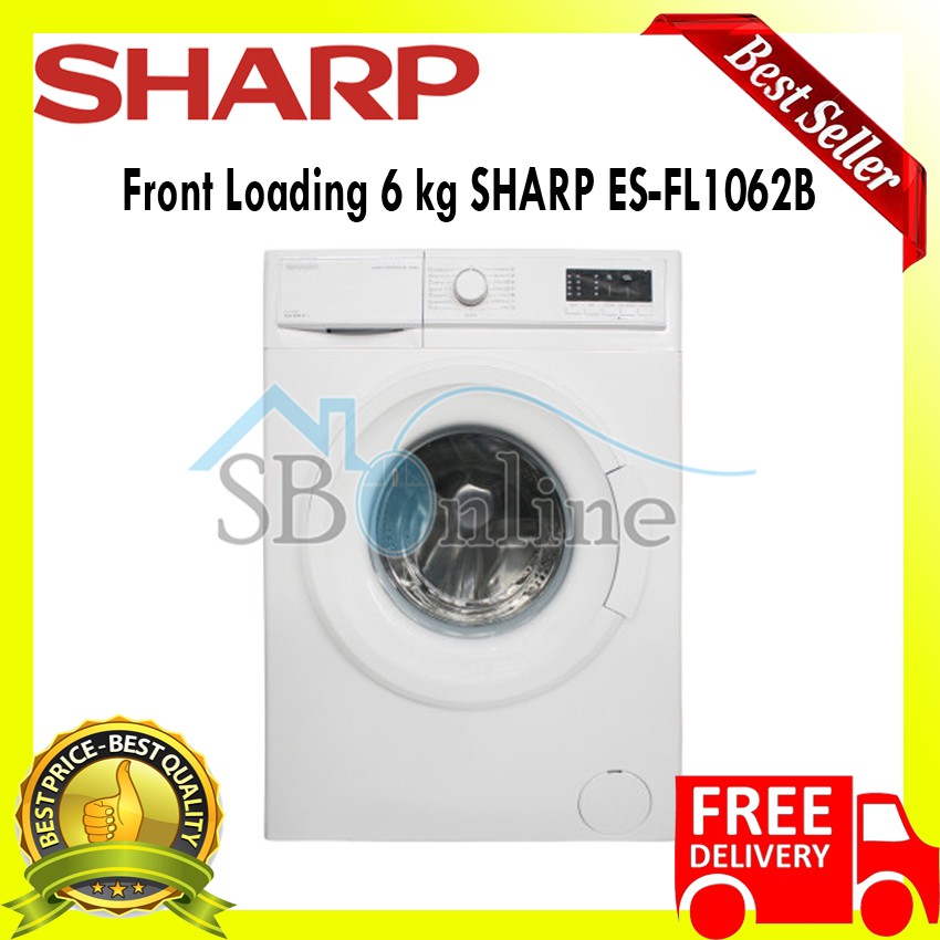 SHARP Mesin Cuci Front Loading 6 kg ES-FL1062B