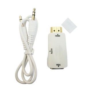 Dongle Converter HDMI Male to VGA Female Adaptor with Audio