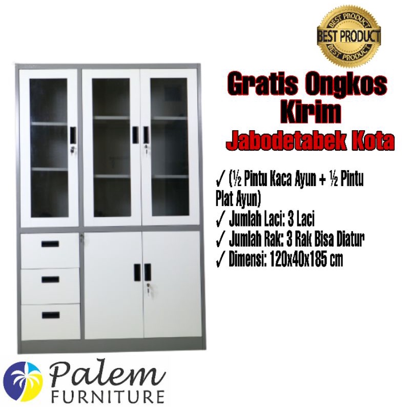 LEMARI ARSIP || LEMARI BESI || AA 333 SW FREE ONGKIR JABODETABEK KOTA