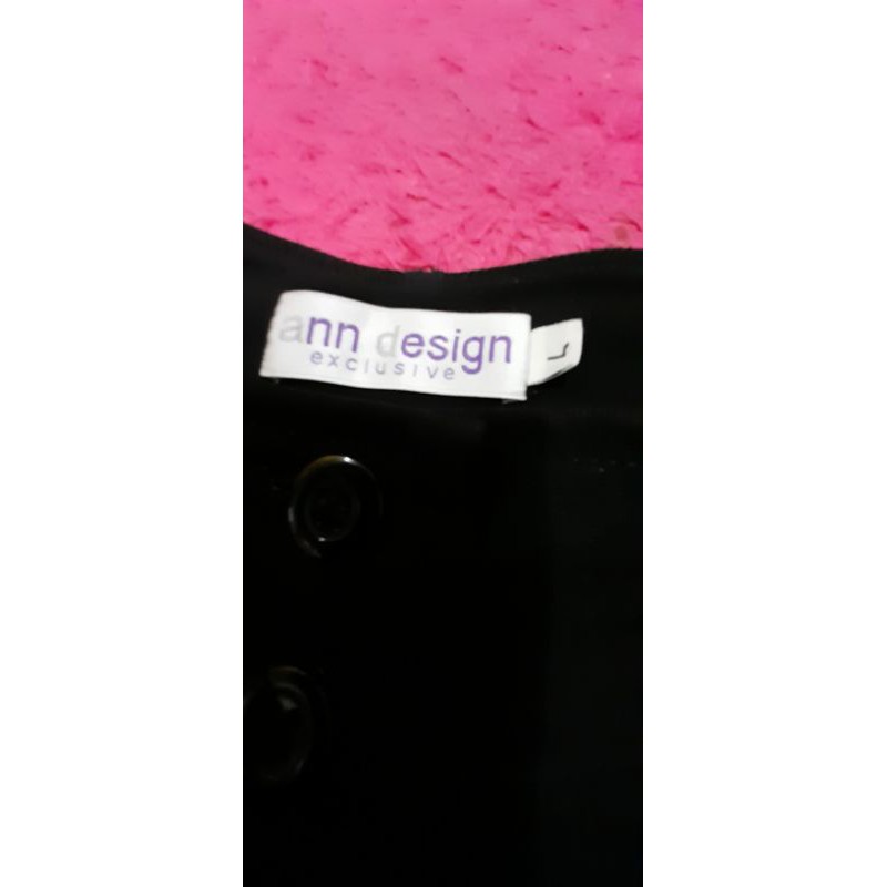 Preloved Celana Panjang Wanita Ann Design Hitam L