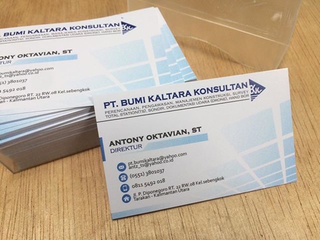 

Kartu nama 1 sisi