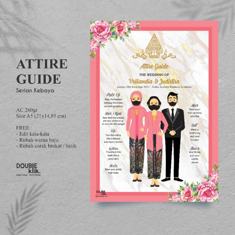 Attire Guide Bridesmaid - Panduan Busana