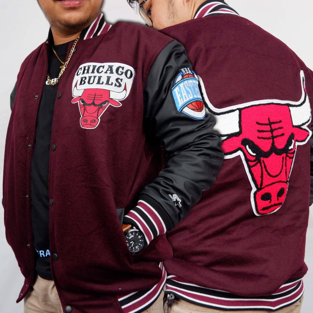 VARSITY JACKET WOOL LEATHER NBA VINTAGE MITCHELL&NESS M&N CHICAGO BULLS CHARLOTTE HORNETS LA LAKERS 