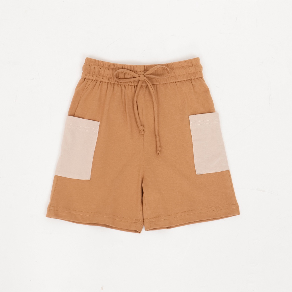 NOORE x NYONYA NURSING WEAR - Gal Short kids - Almond brown - Celana anak