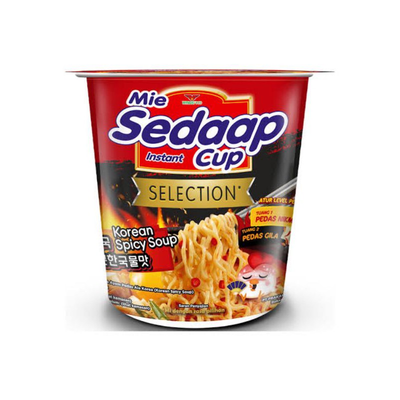 

Sedaap cup selection korean spicy soup